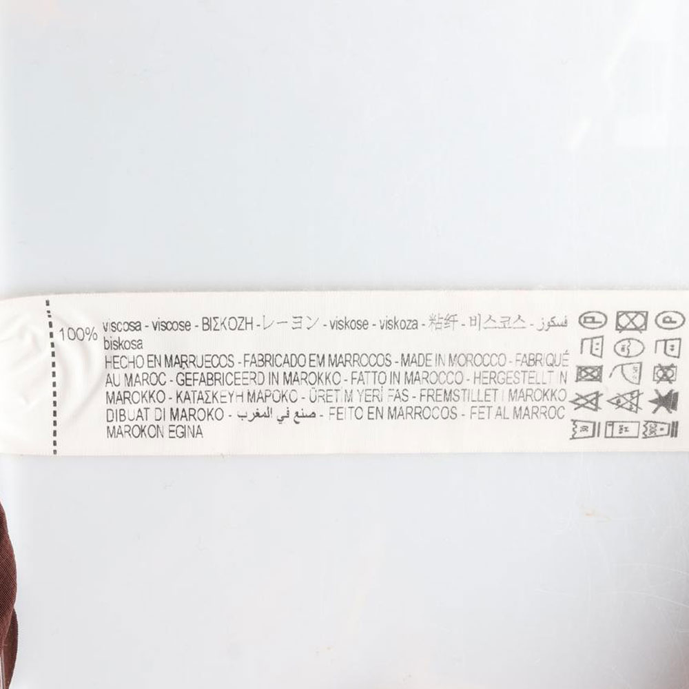 자라 브라운 밴딩 쉬폰 롱 스커트 이미지 6