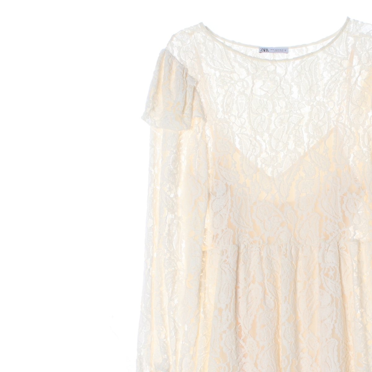 자라 레이스 레이어드 튜닉원피스 이미지 2