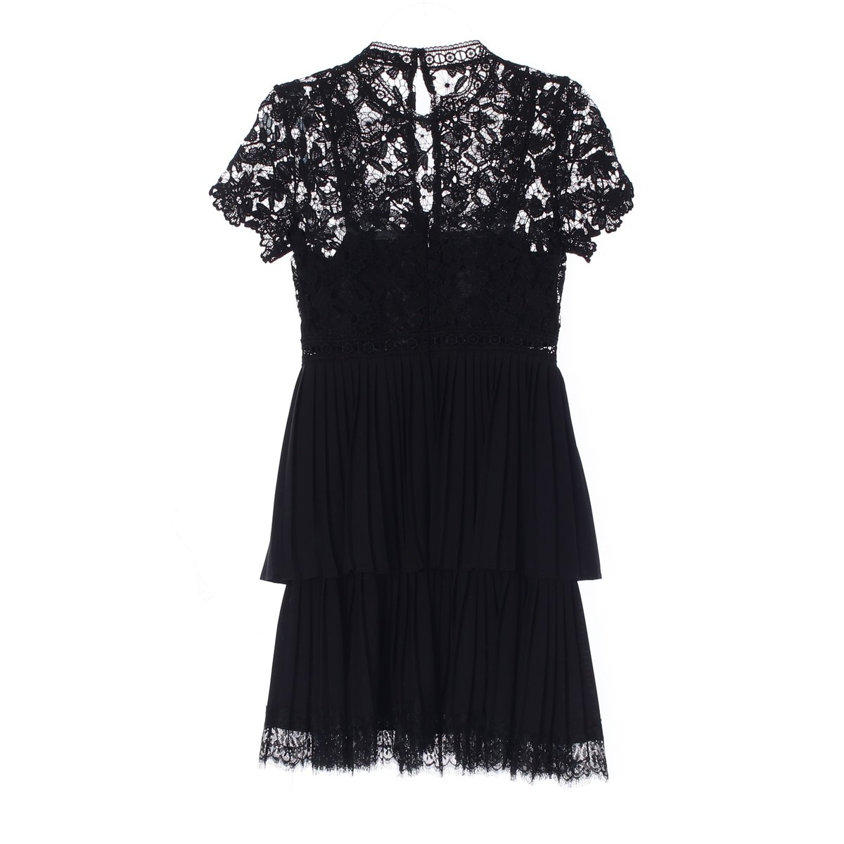 자라 블랙 레이스 캉캉 플리츠 미니 드레스 이미지 4