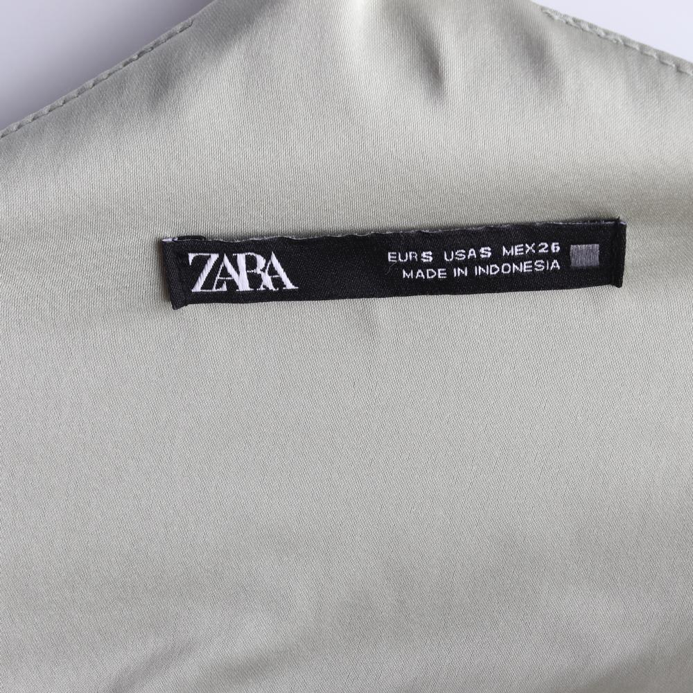 자라 피스타치오 뷔스티에 슬립드레스 이미지 5