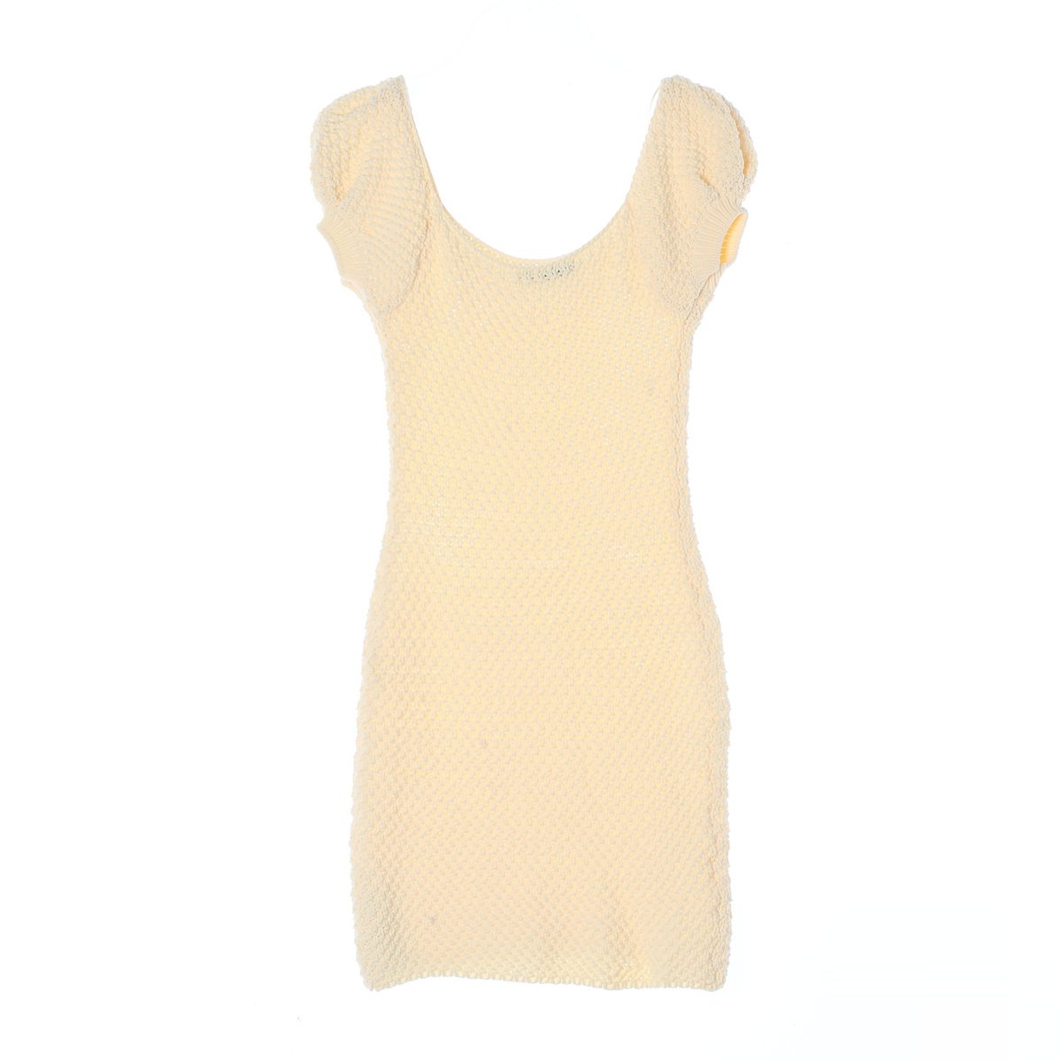 자라 아이보리 U넥 니트 캡소매 원피스 이미지 4