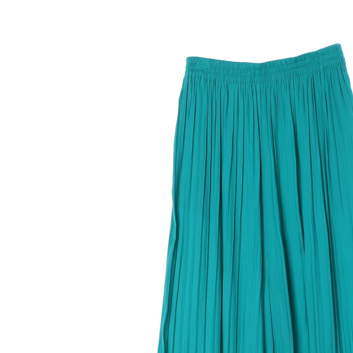 자라 그린 플리츠 와이드 팬츠 이미지 2