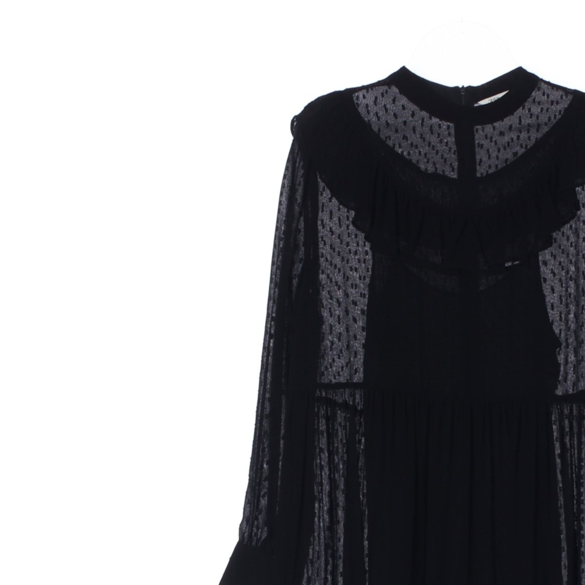 자라 블랙 시스루 레이어드 캉캉 원피스 이미지 2