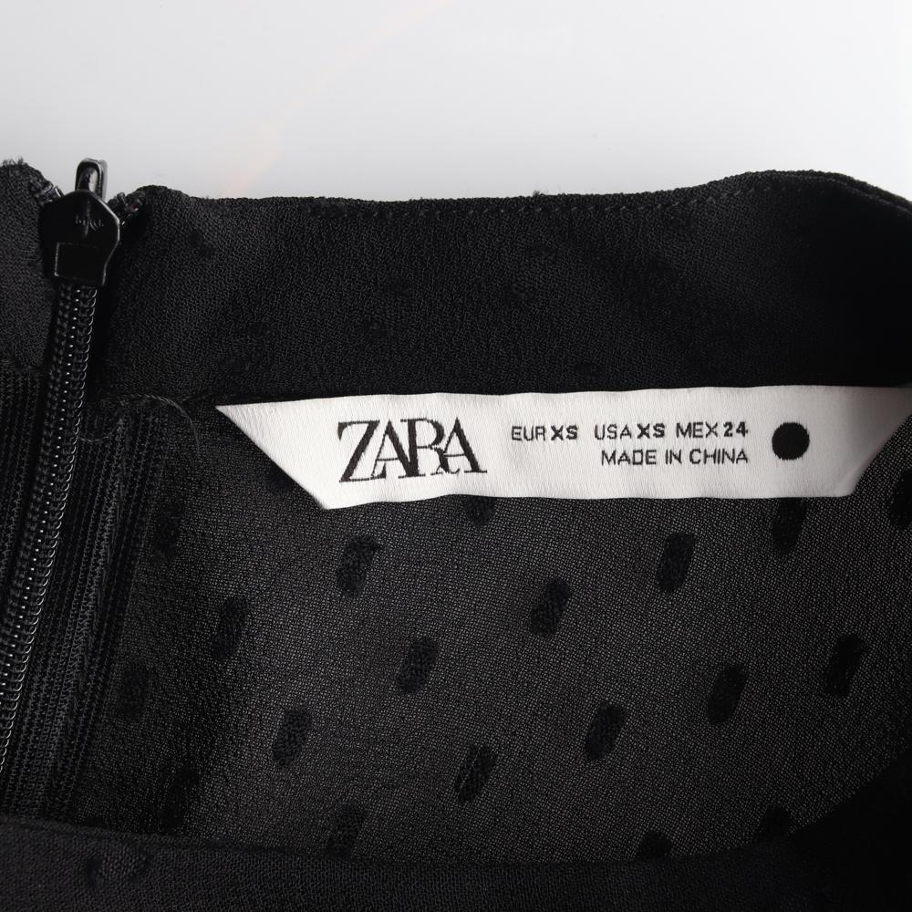 자라 블랙 시스루 레이어드 캉캉 원피스 이미지 5