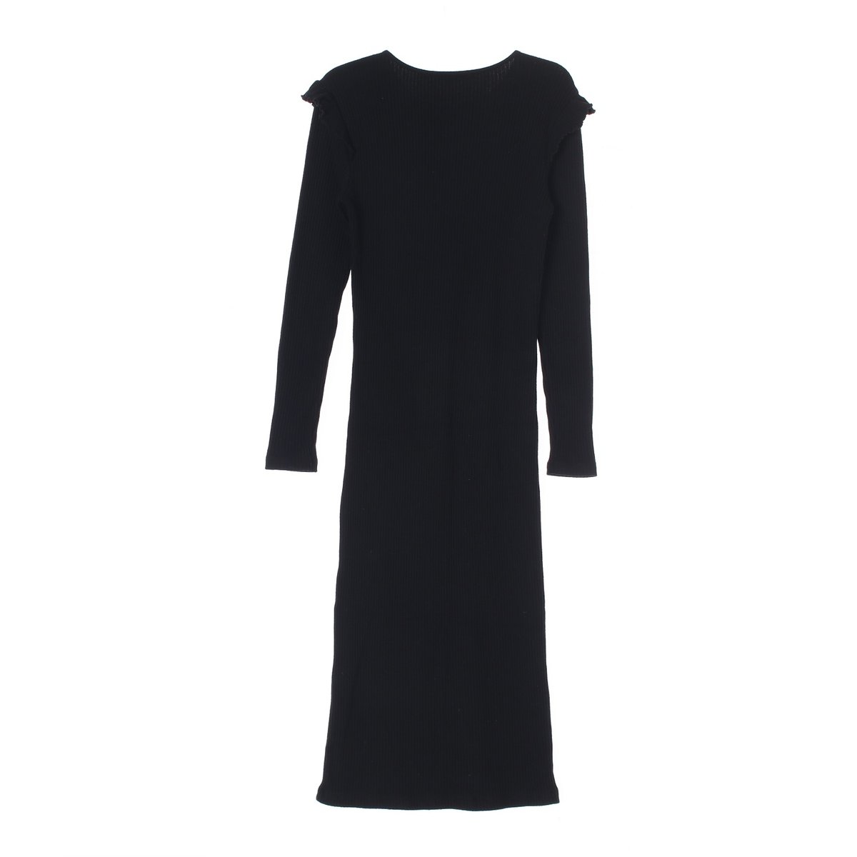 자라 블랙 하프집업 니트 골지 롱 원피스 이미지 4