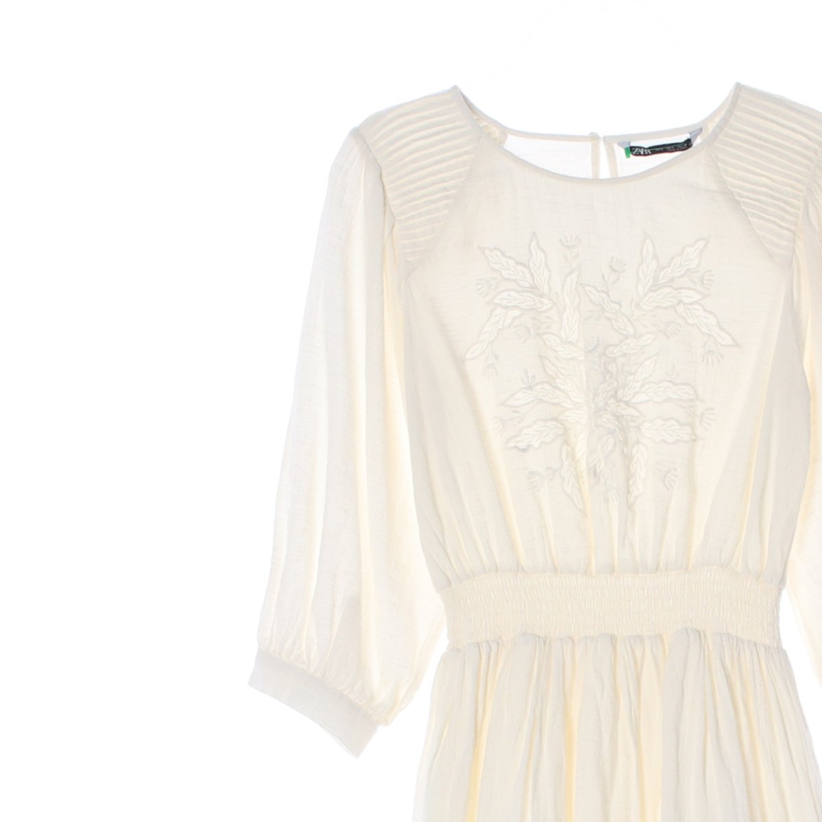 자라 아이보리 코튼 미니 원피스 이미지 2