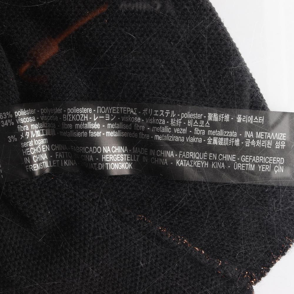 자라 블랙 골드 펄 모크넥 니트원피스 이미지 6