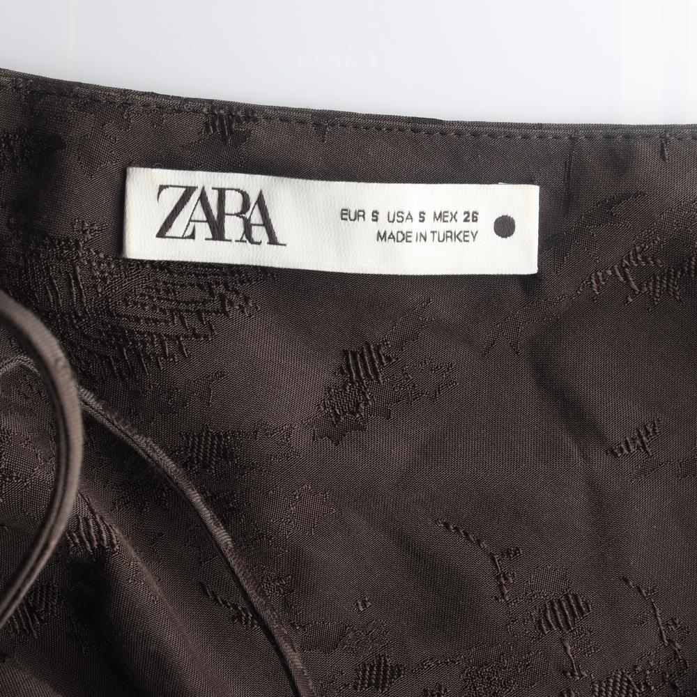 자라 브라운 뷔스티에 롱 슬립드레스 이미지 5