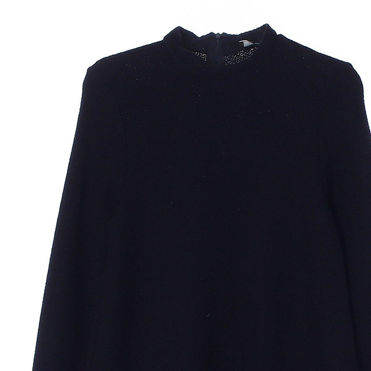 자라 네이비 반하이넥 니트 플레어 미니 드레스 이미지 2