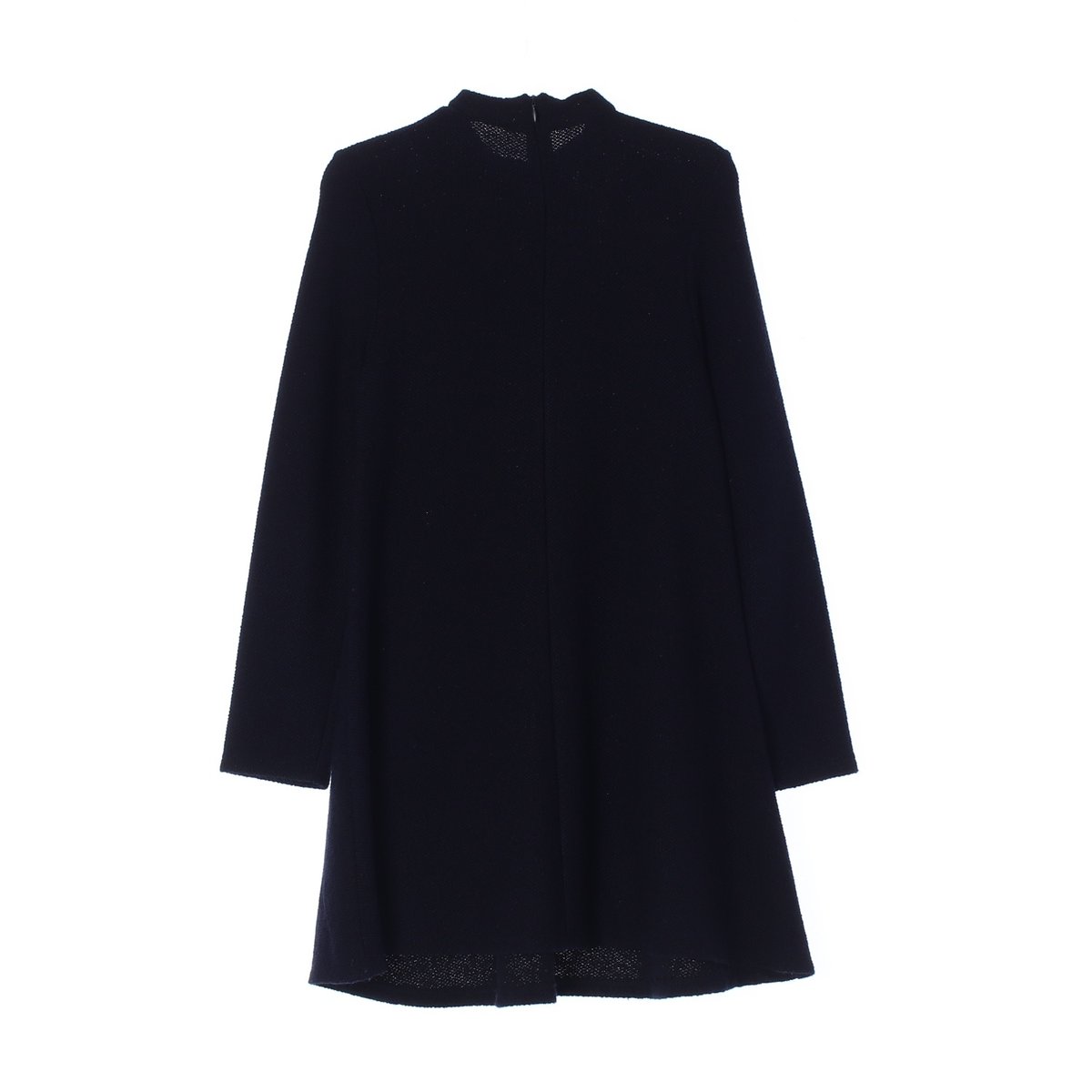 자라 네이비 반하이넥 니트 플레어 미니 드레스 이미지 4