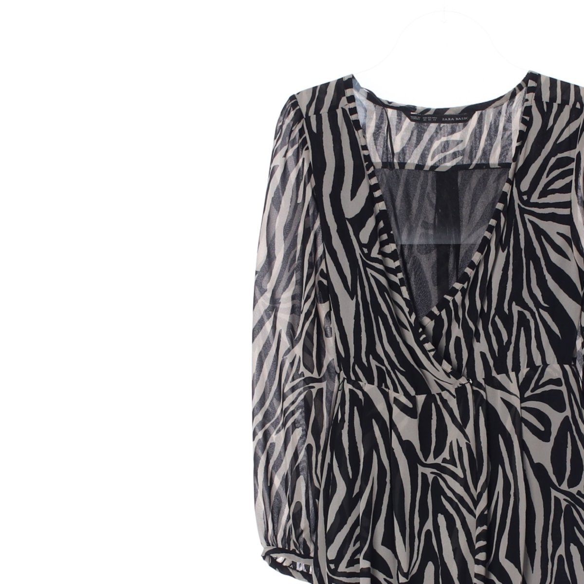 자라 지브라 쉬폰 랩 드레스 이미지 2