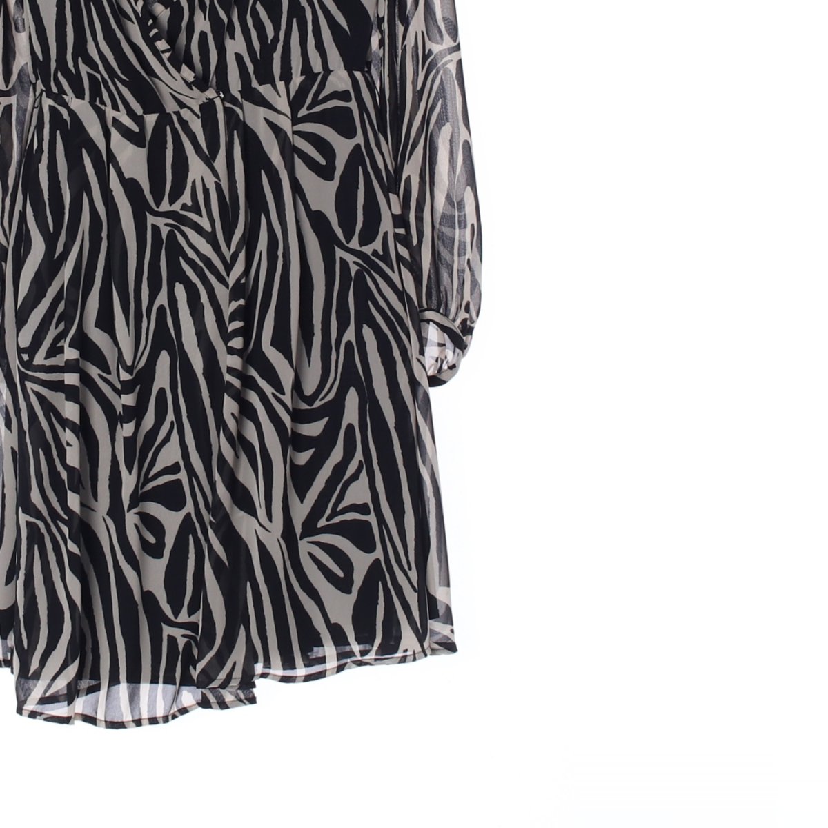 자라 지브라 쉬폰 랩 드레스 이미지 3