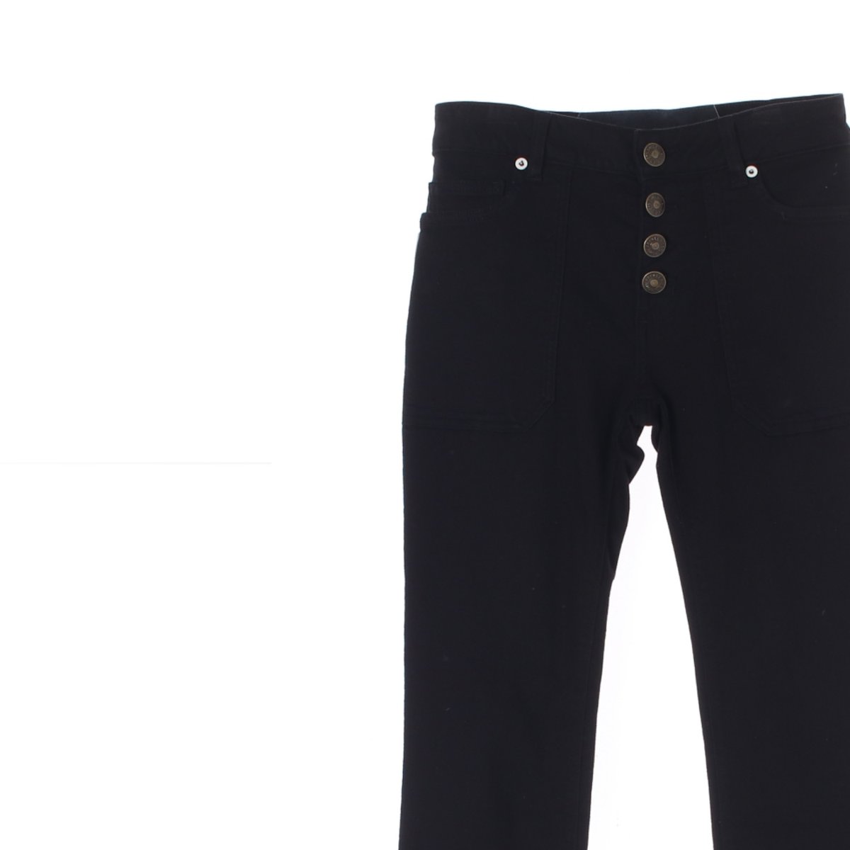 쟈딕앤볼테르 블랙 버튼플라이 청바지 이미지 2