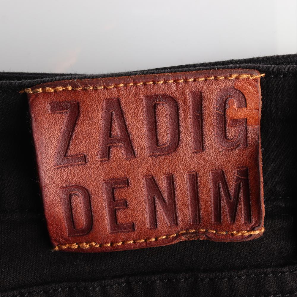 쟈딕앤볼테르 블랙 버튼플라이 청바지 이미지 5