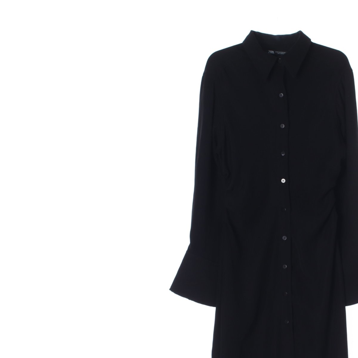 자라 블랙 셔츠 롱 원피스 이미지 2