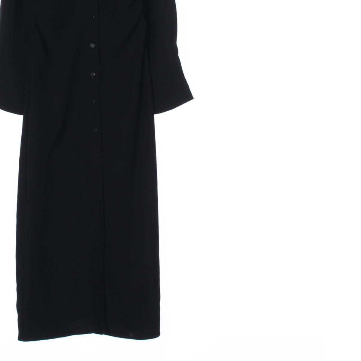 자라 블랙 셔츠 롱 원피스 이미지 3