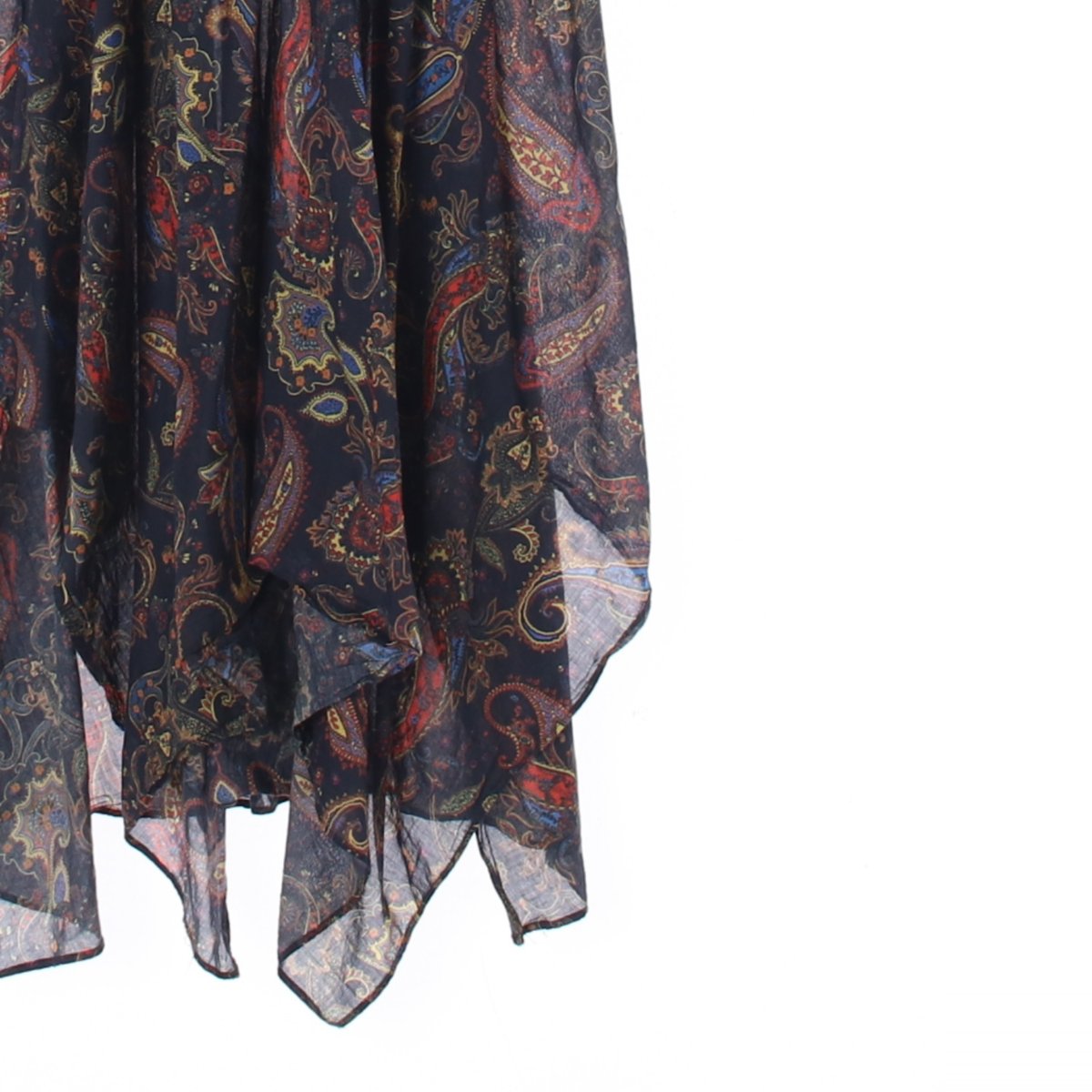 maje마쥬 블랙 패턴 리본 타이 셔츠 롱 원피스 이미지 3