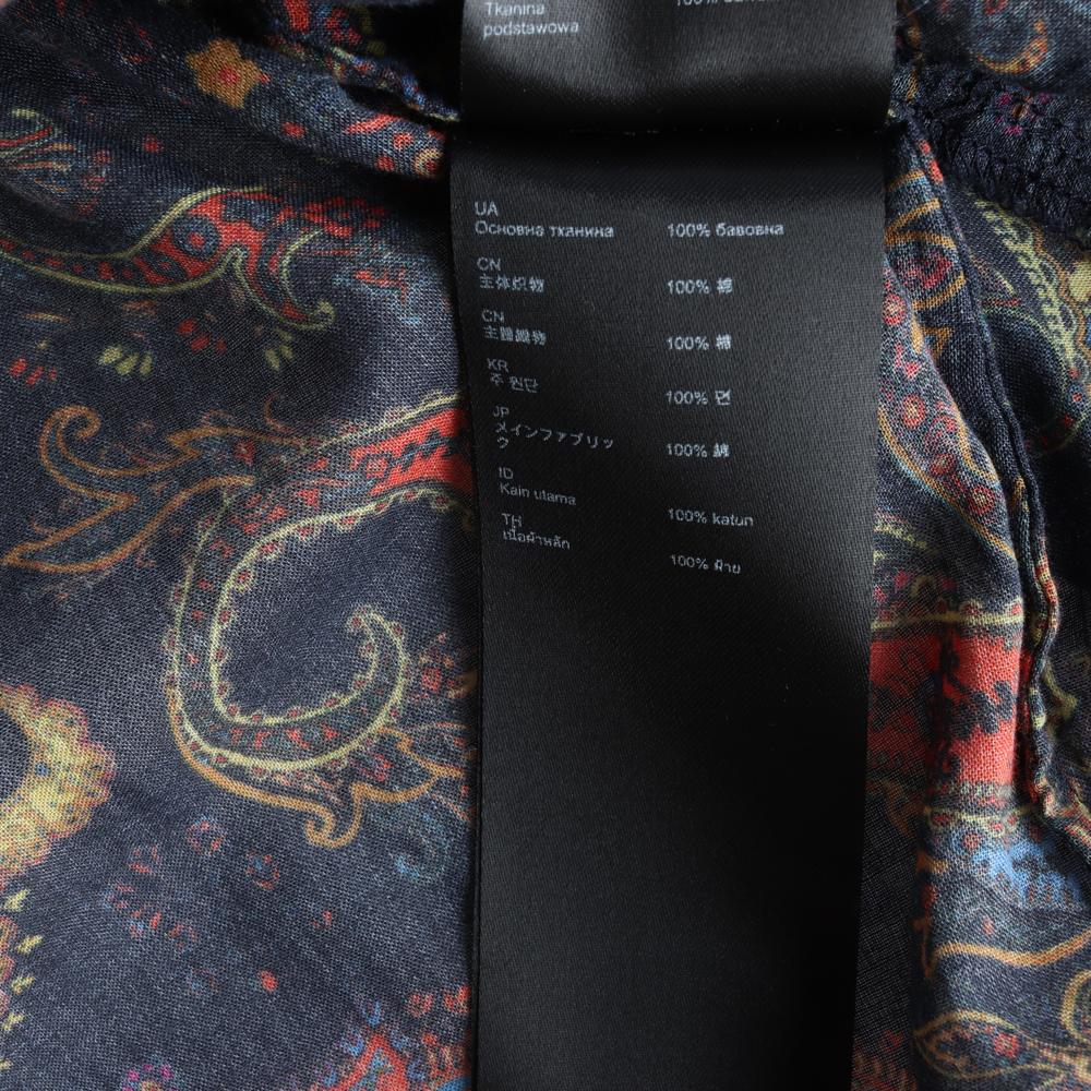 maje마쥬 블랙 패턴 리본 타이 셔츠 롱 원피스 이미지 6