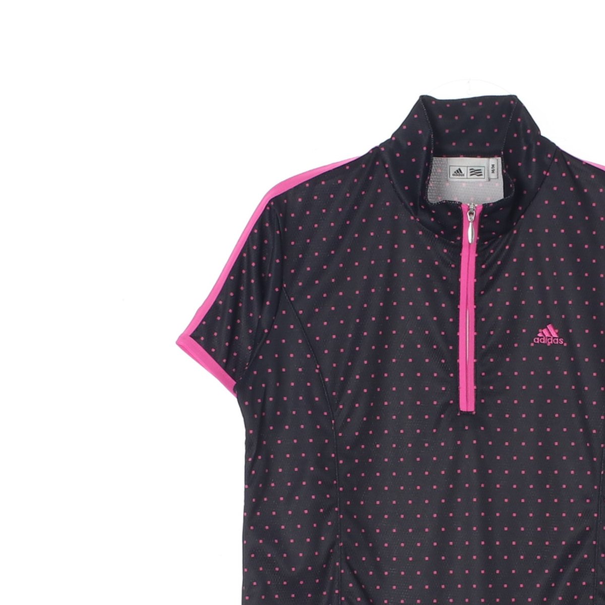 아디다스 골프 블랙 핑크 도트 반팔 티셔츠 이미지 2