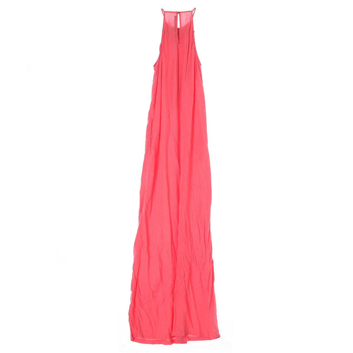 자라 핫핑크 휴양지 홀터넥 롱 드레스 이미지 4