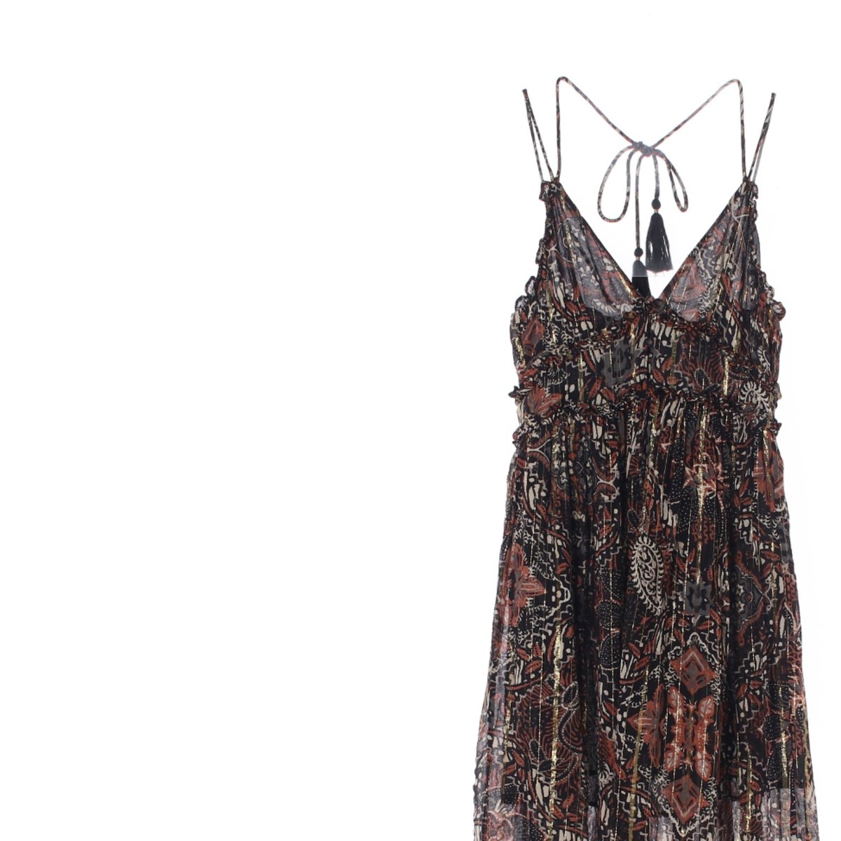 자라 블랙 에스닉 뷔스티에 슬립드레스 이미지 2