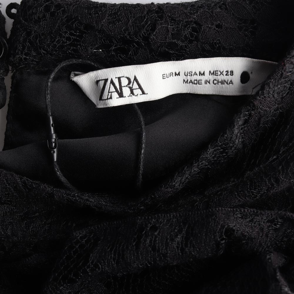 자라 블랙 레이스 미니 원피스 이미지 5