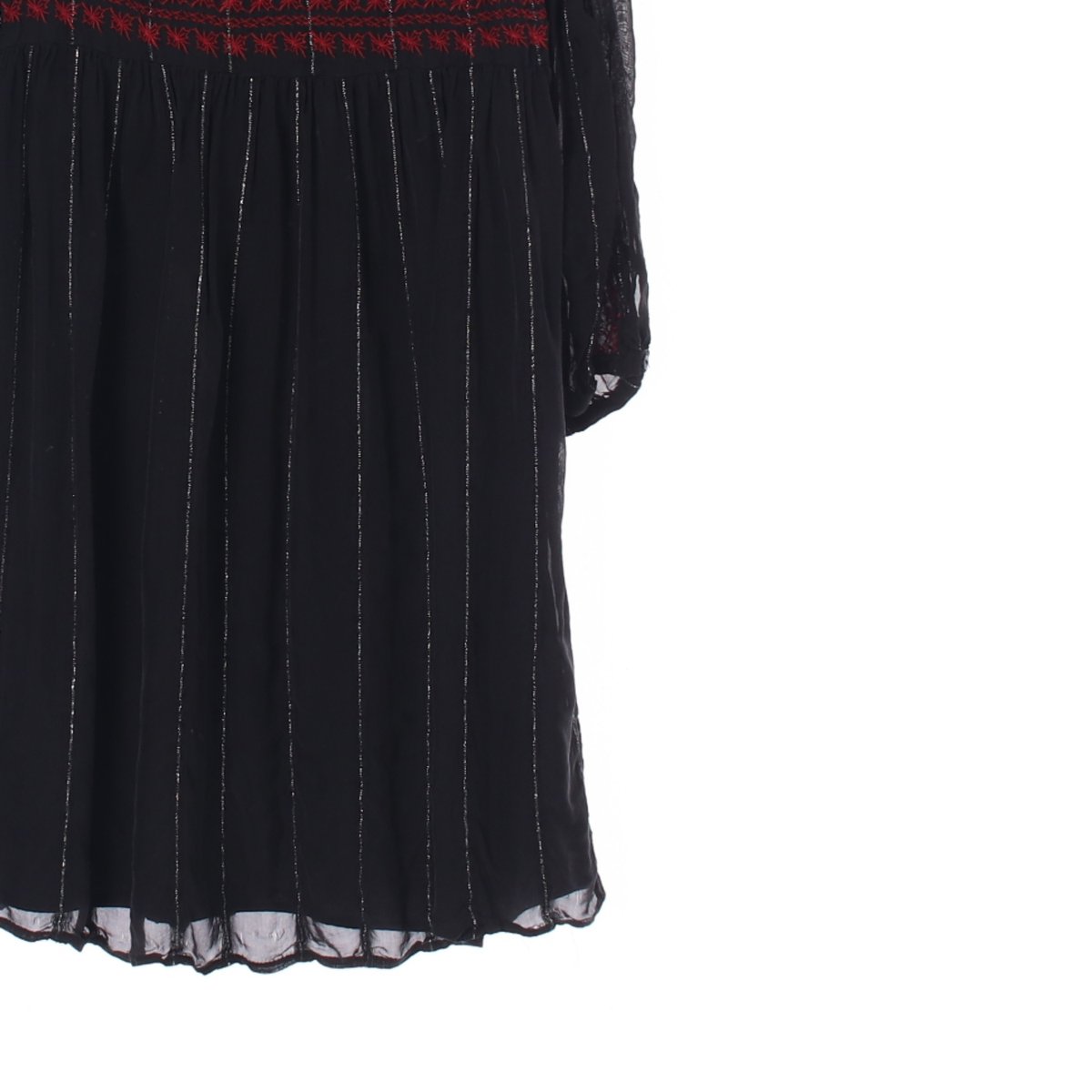 자라 블랙 라운드 미니 원피스 이미지 3