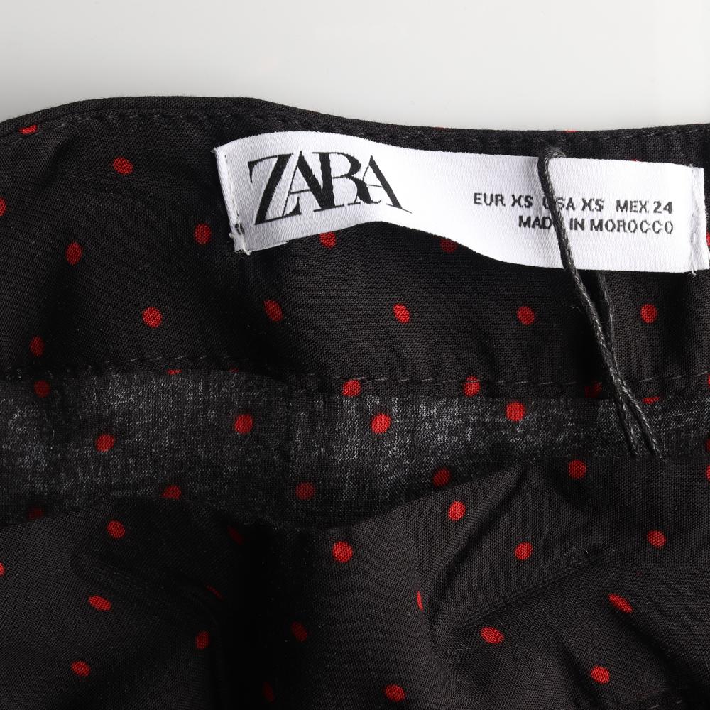 자라 블랙 러플 슬릿 롱 스커트 이미지 5