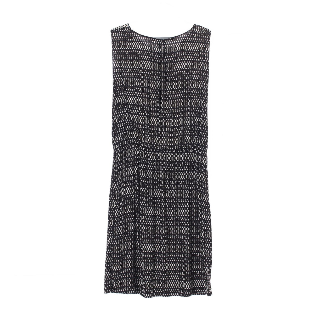 자라 블랙 화이트 패턴 민소매 미니 원피스 이미지 4