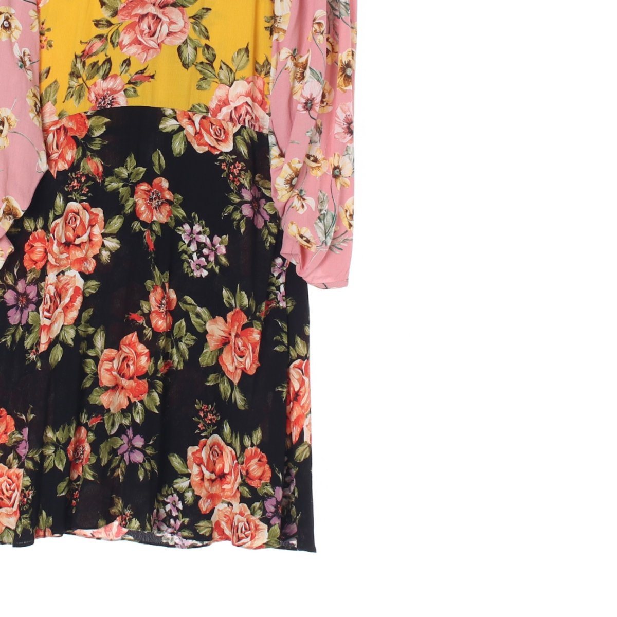 자라 플라워 배색 리본 타이 원피스 이미지 3