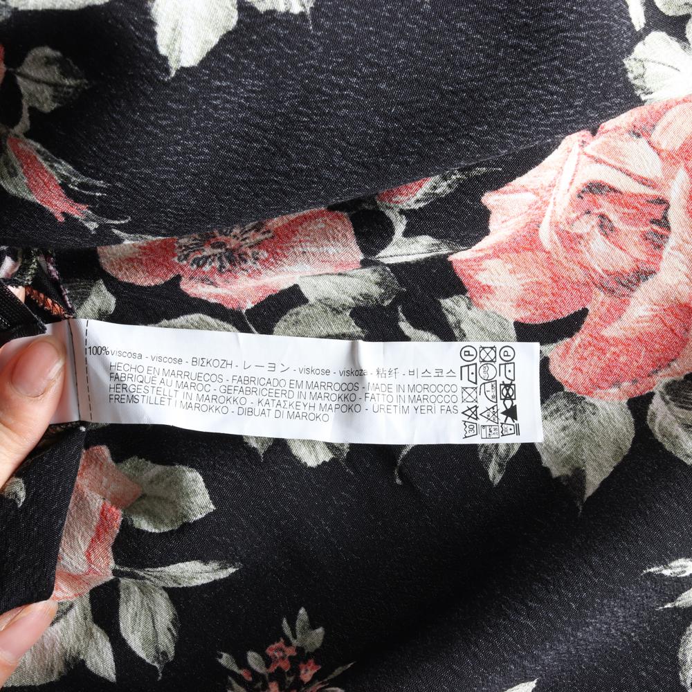 자라 플라워 배색 리본 타이 원피스 이미지 6