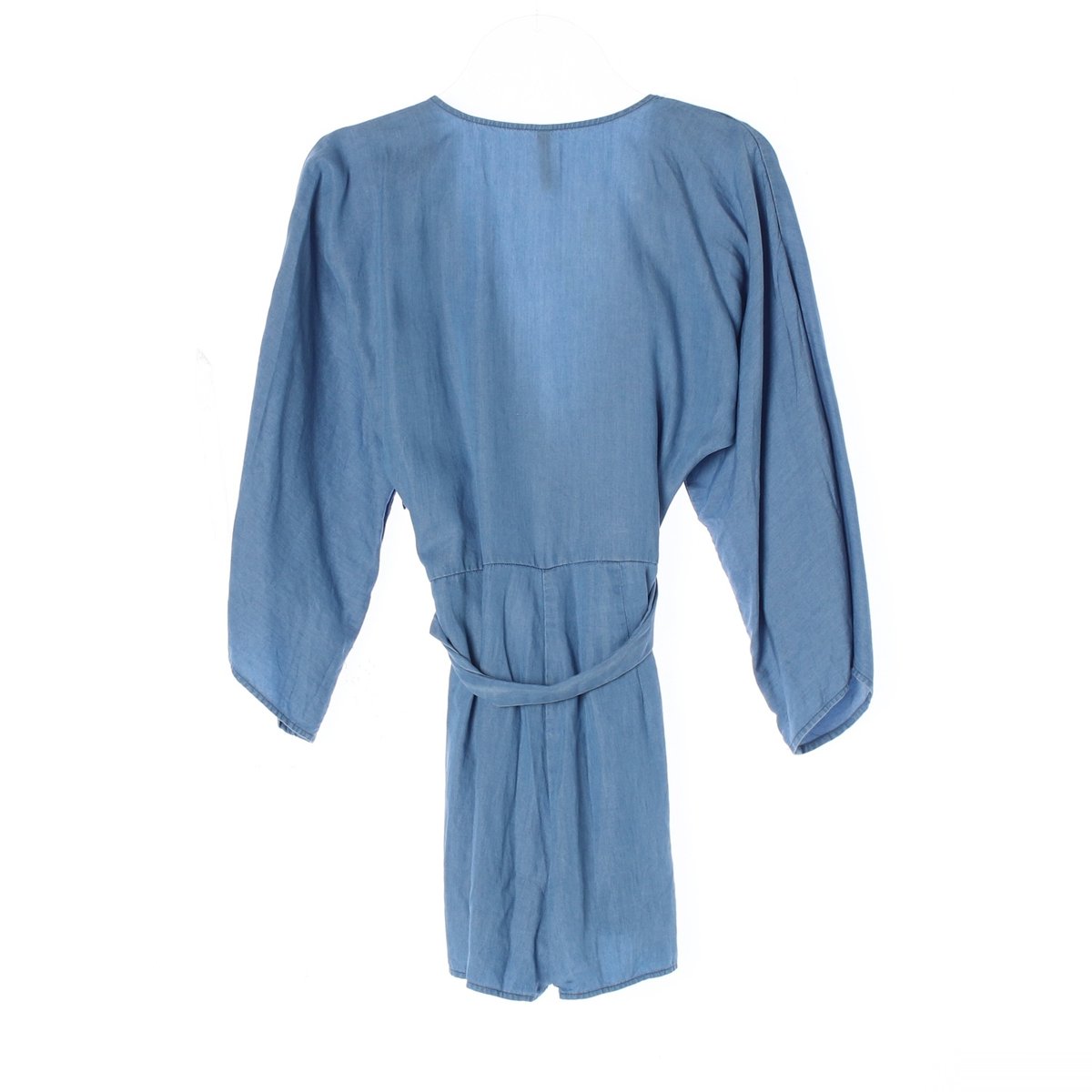 자라 데님 랩 미니 점프수트 이미지 4