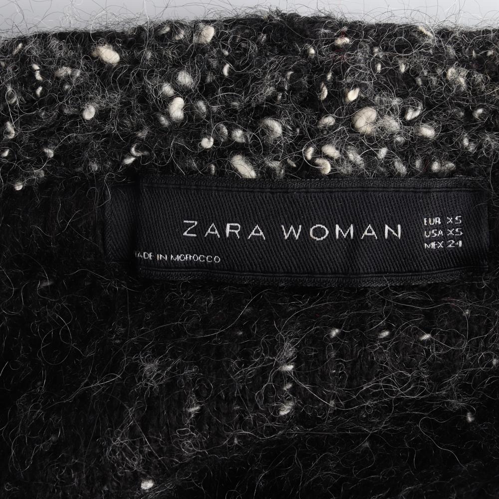 자라 블랙 벨트 울 가디건 재킷 이미지 5