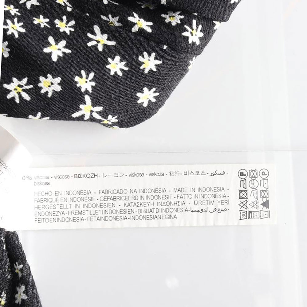 자라 블랙 데이지 셔츠 미니 점프수트 이미지 6