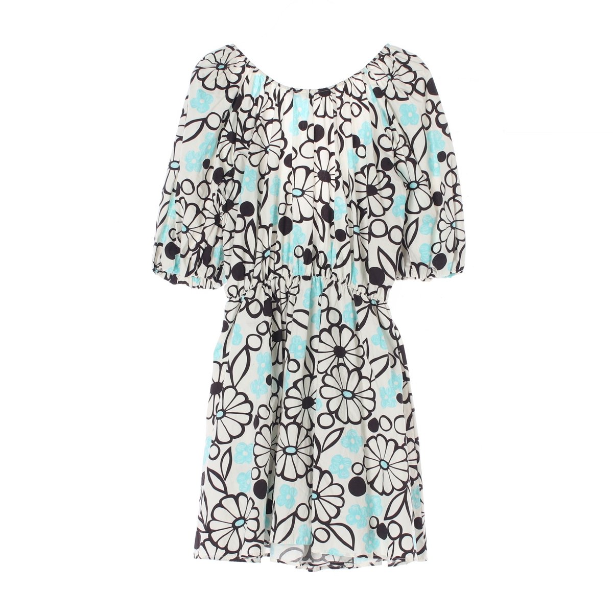 자라 민트 퍼프 랩 미니 원피스 이미지 4