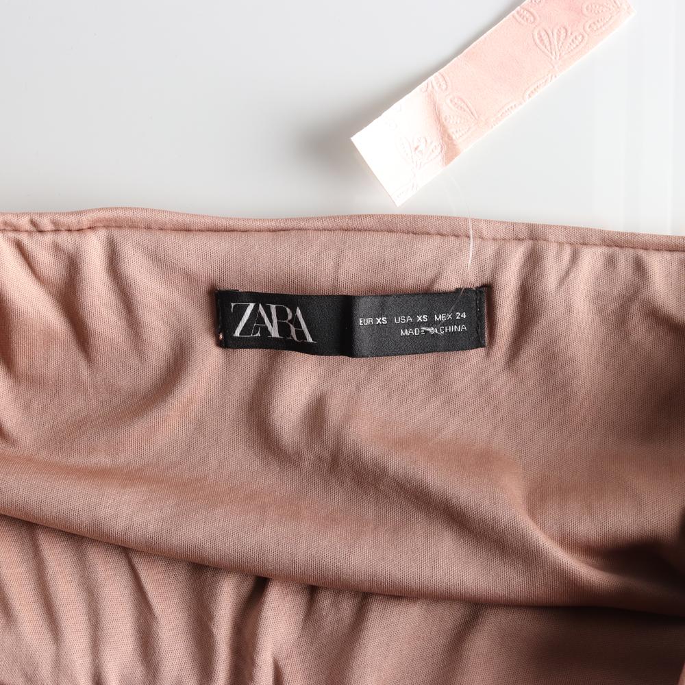 자라 로즈골드 스팽글 롱 스커트 이미지 5