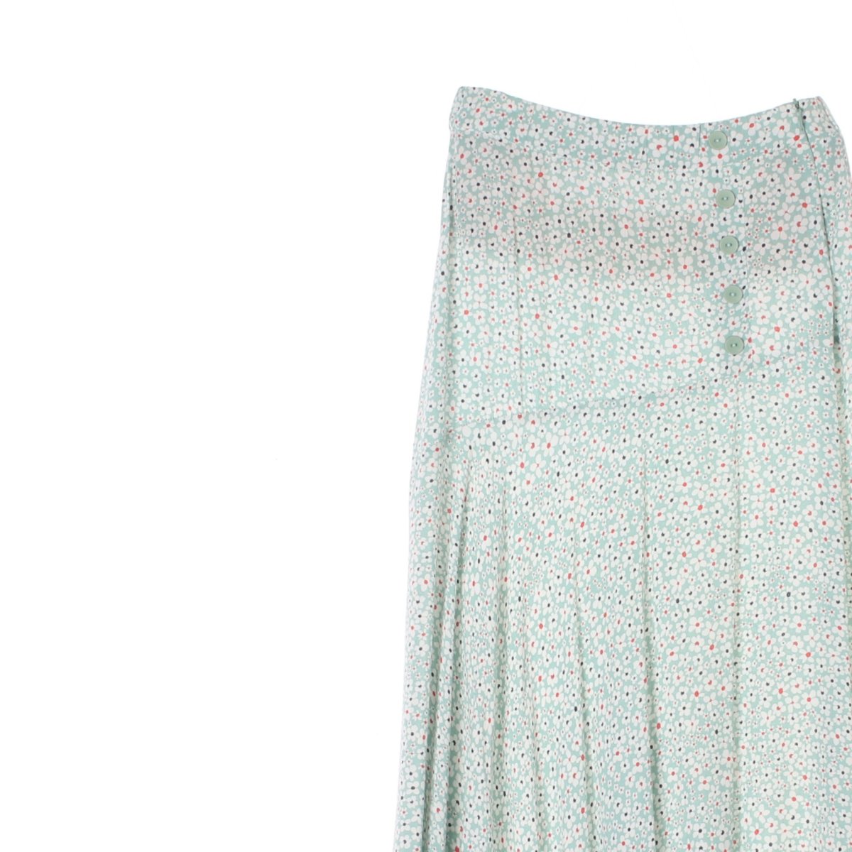 자라 에메랄드 플로럴 롱 스커트 이미지 2