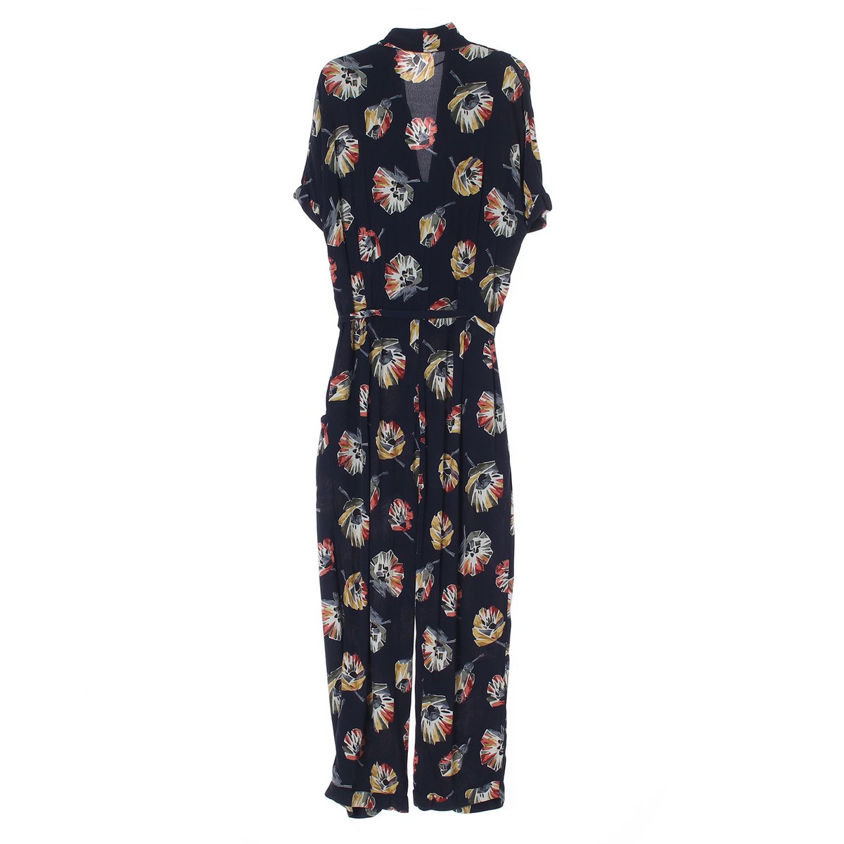 자라 블랙 플로럴 롱 점프수트 이미지 4