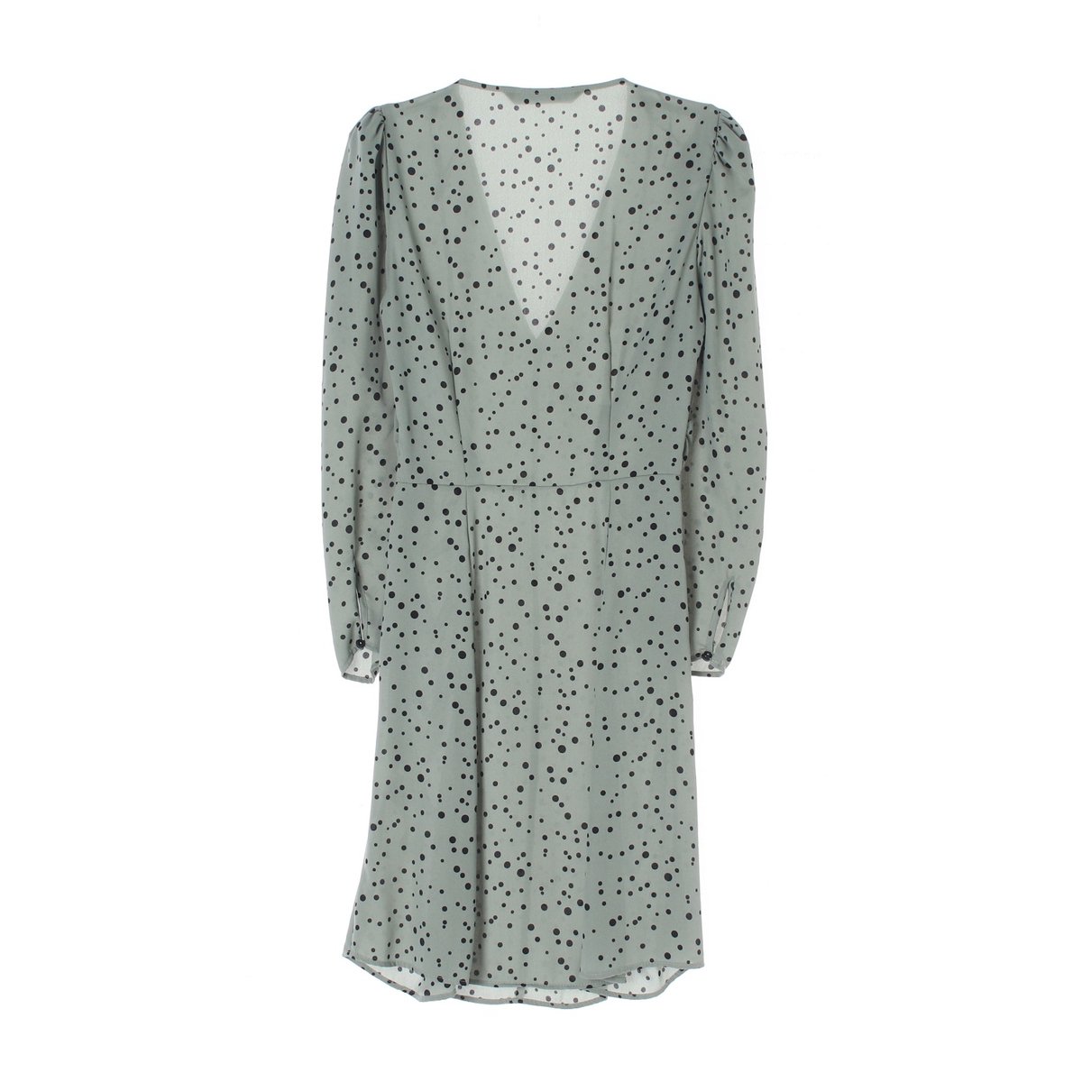 자라 그린 도트 브이넥 쉬폰 튜닉원피스 이미지 4