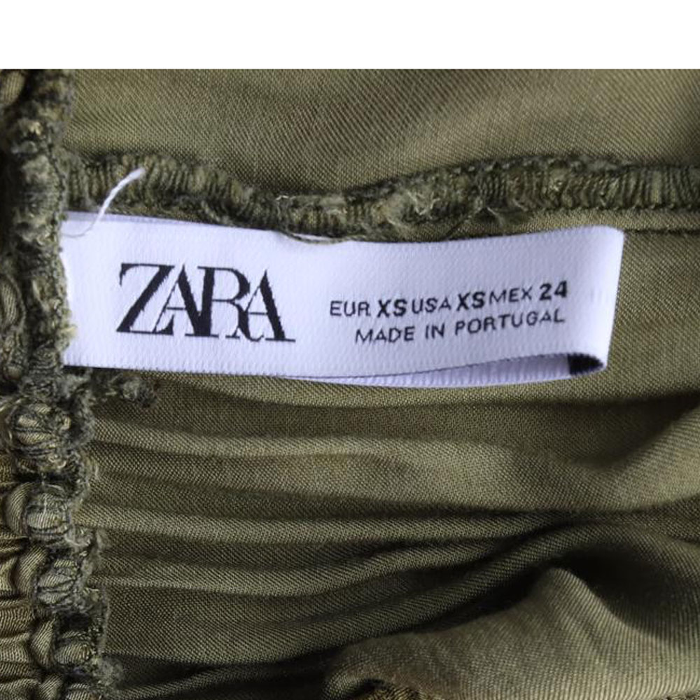 자라 그린 나염 롱 스커트 이미지 5