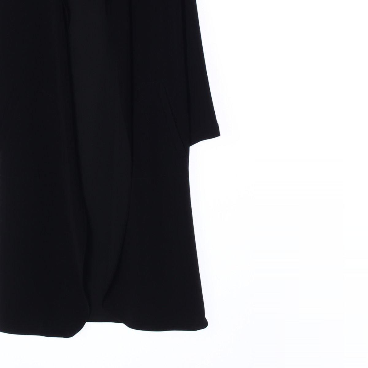 자라 블랙 카라 노버튼 재킷 코트 이미지 3