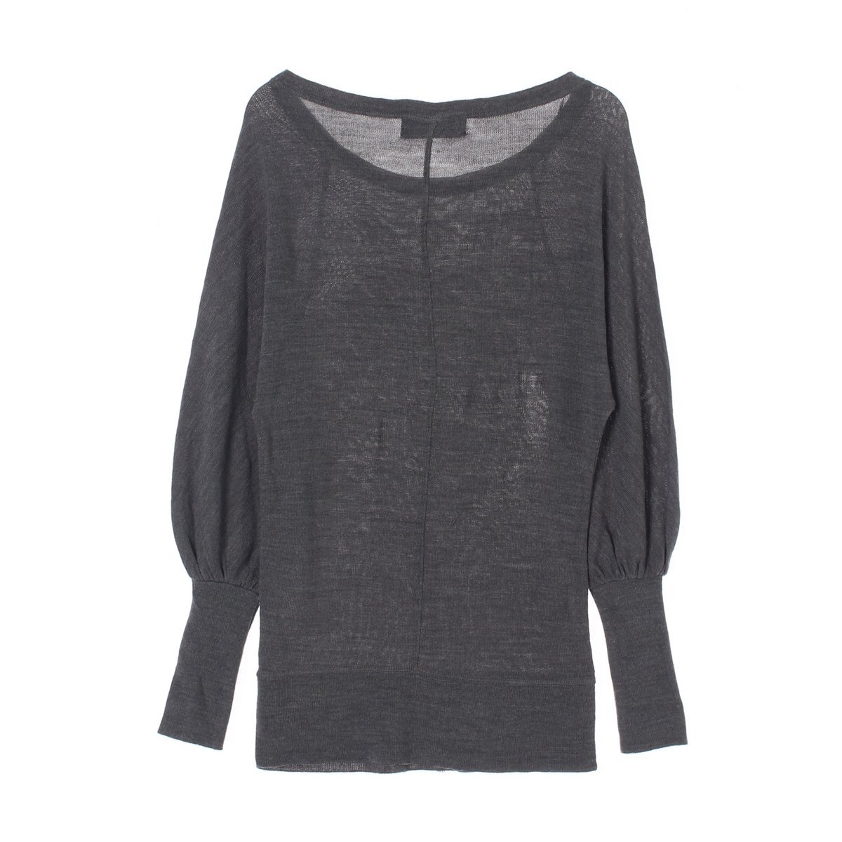 자라 컬렉션 그레이 손목 밴딩 니트 티셔츠 이미지 4