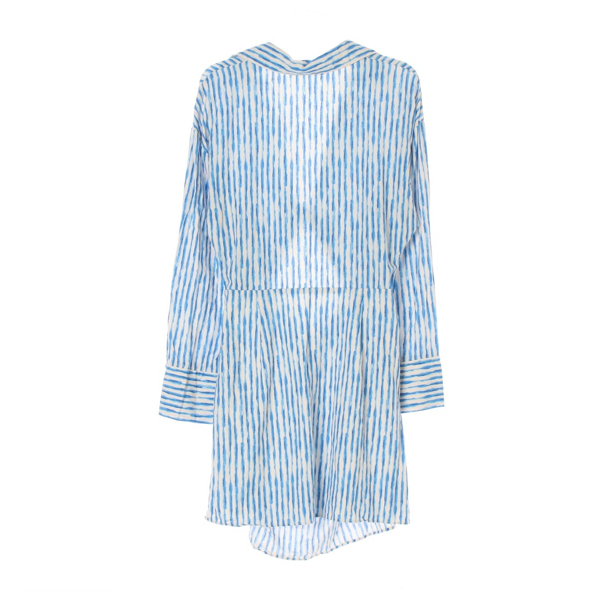 자라 블루 컷아웃 휴양지 셔츠 드레스 이미지 4