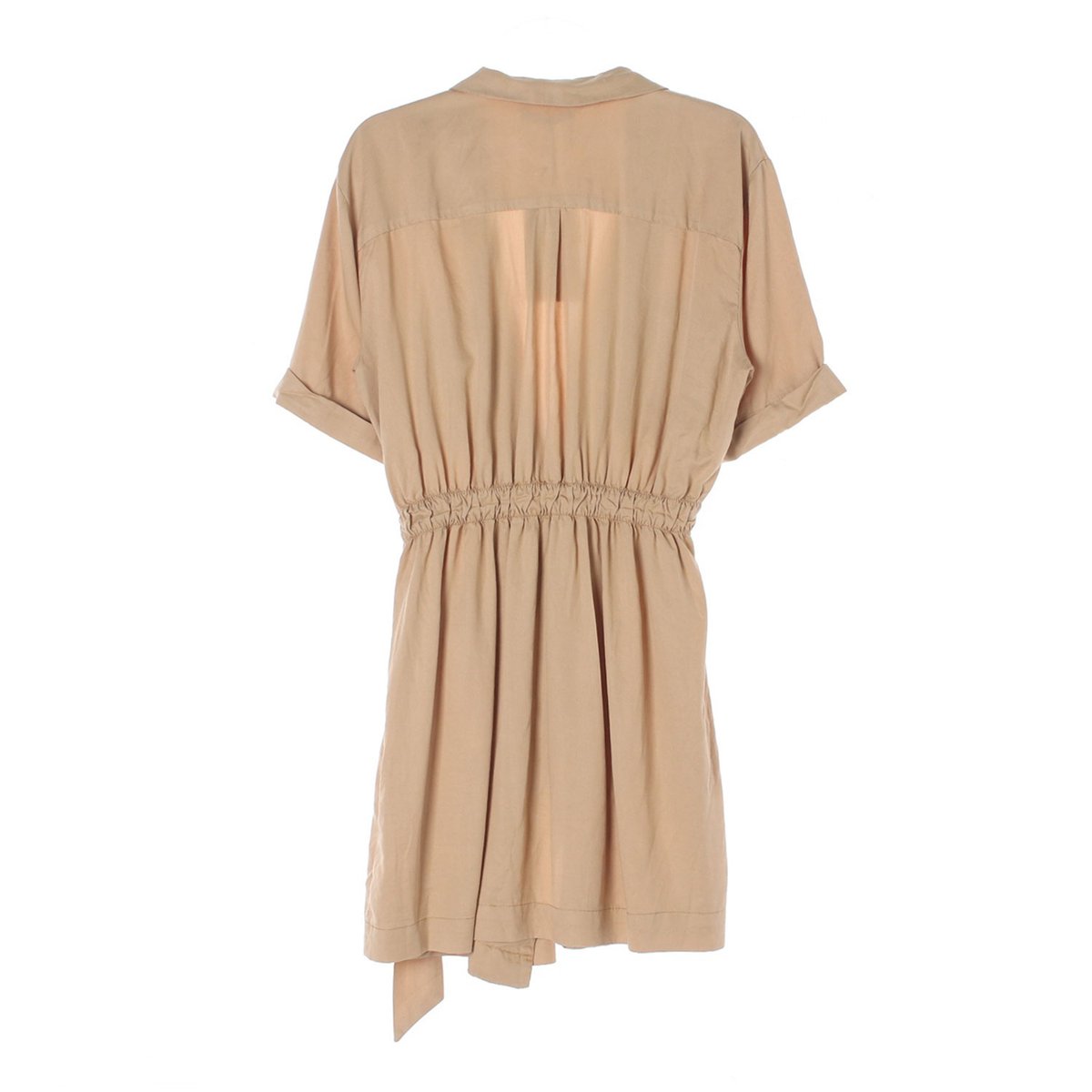 자라 베이지 포켓 랩 반팔 미니 드레스 이미지 4