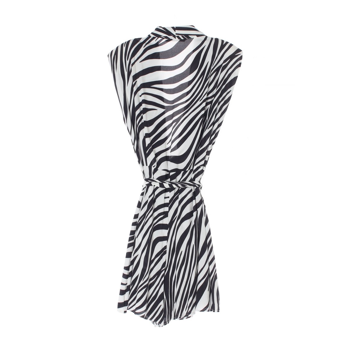 자라 지브라 민소매 재킷형 드레스 이미지 4