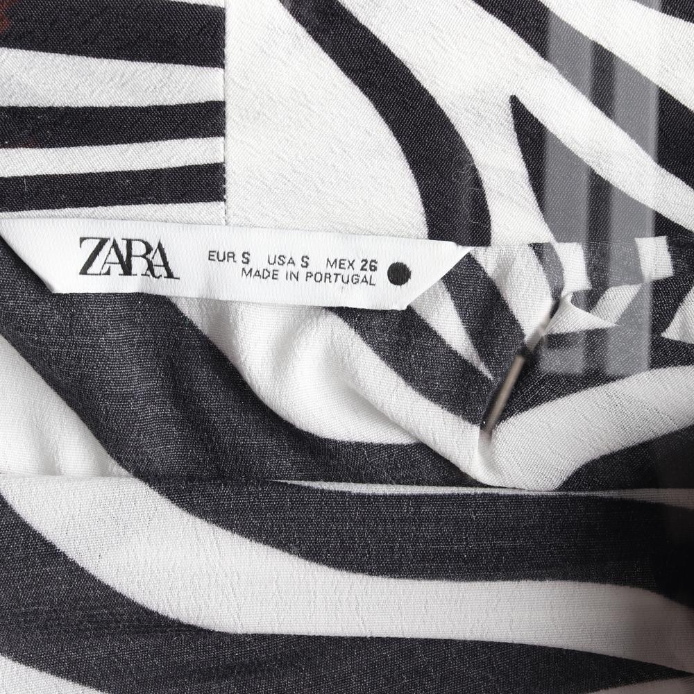 자라 지브라 민소매 재킷형 드레스 이미지 5