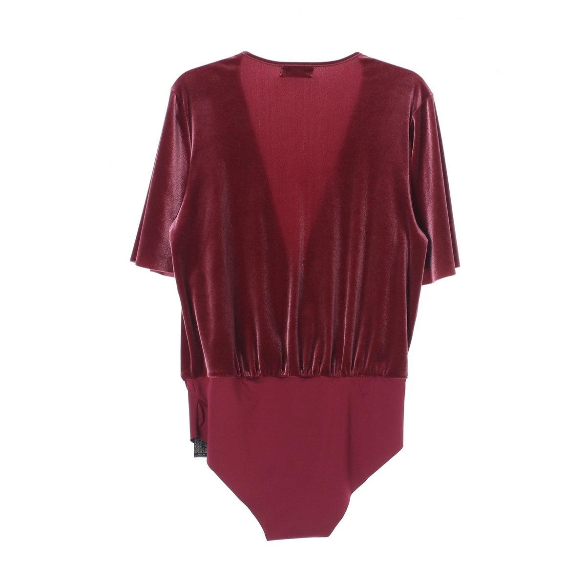 자라 레드 벨벳 브이넥 반팔 바디수트 이미지 4