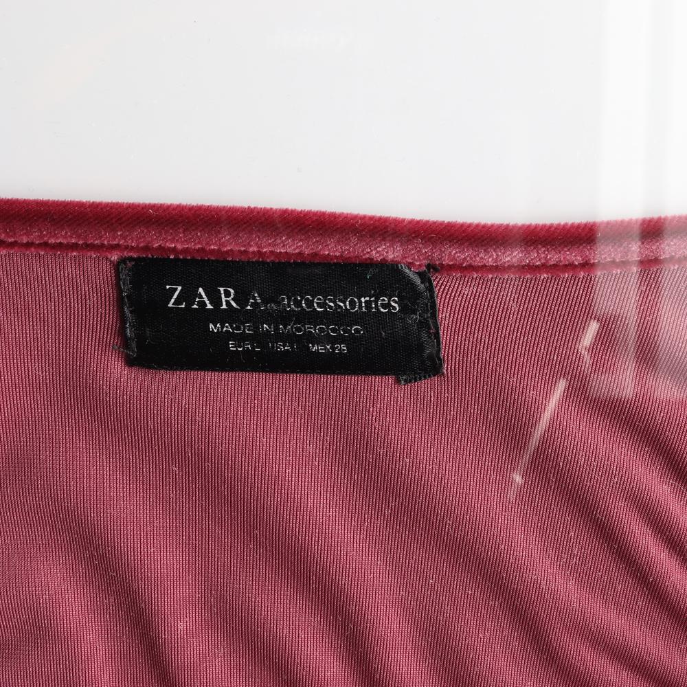 자라 레드 벨벳 브이넥 반팔 바디수트 이미지 5