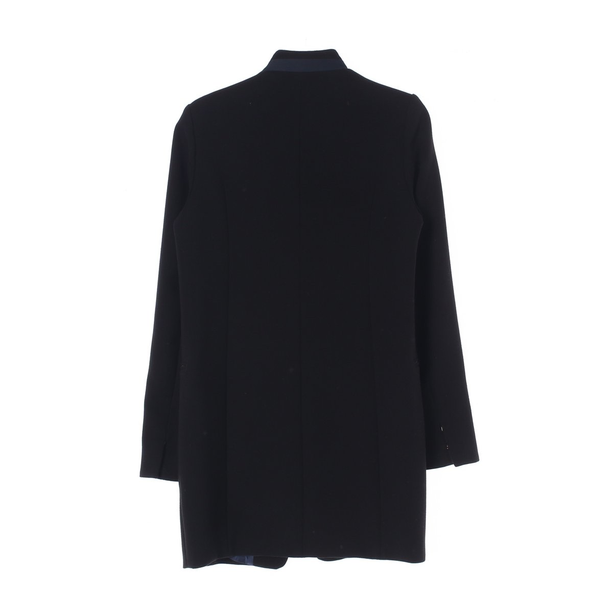 VOV보브 블랙 지퍼 싱글 롱 재킷 이미지 5