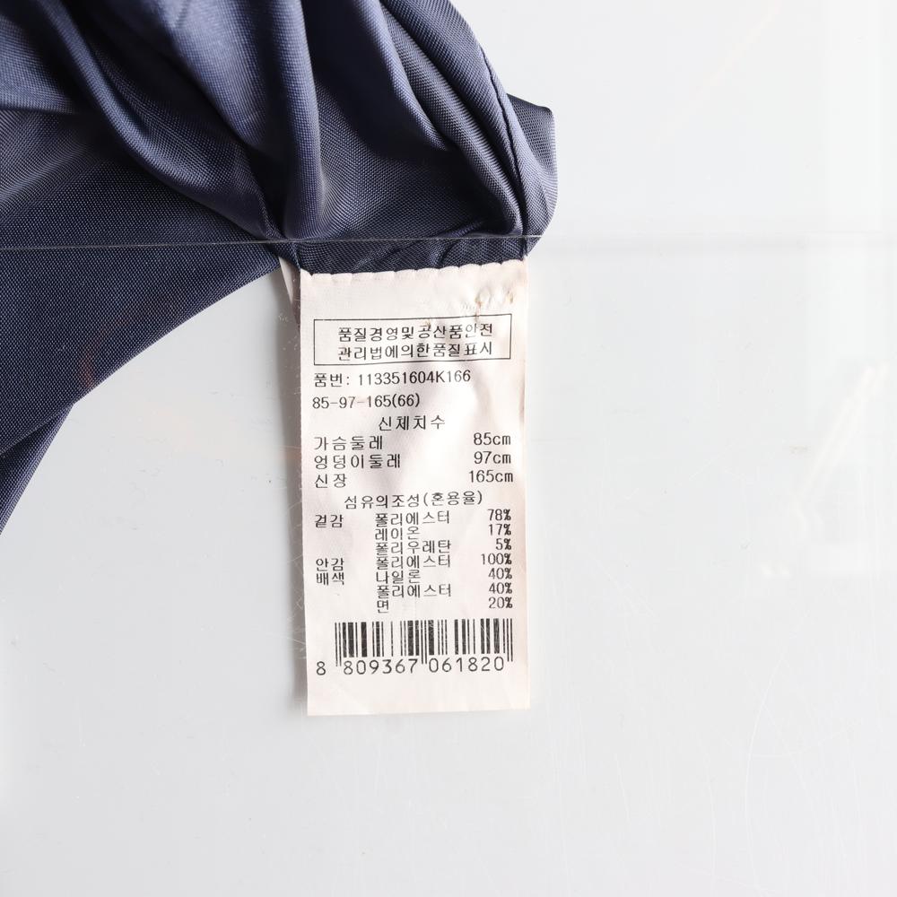 VOV보브 블랙 지퍼 싱글 롱 재킷 이미지 7